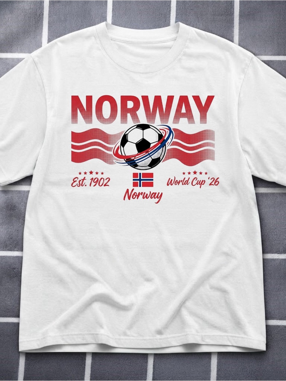 Gildan Norway Soccer World Cup Graphic Tee